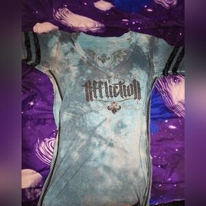 Affliction short sleeved v-neck shirt